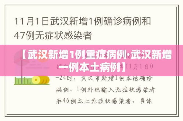 【武汉新增1例重症病例·武汉新增一例本土病例】