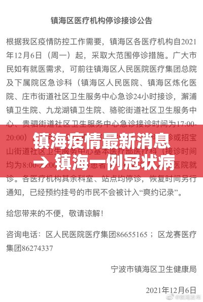 镇海疫情最新消息 → 镇海一例冠状病毒是哪的 镇海疫情最新消息 → 镇海一例冠状病毒是哪的