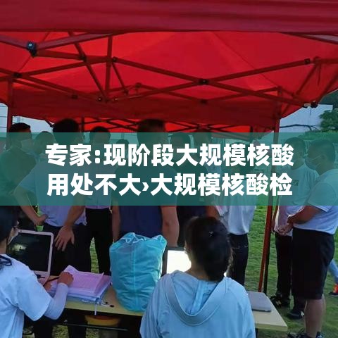 专家:现阶段大规模核酸用处不大›大规模核酸检测的必要性
