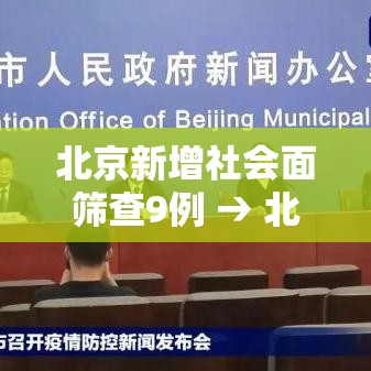 北京新增社会面筛查9例 → 北京社区防控疫情最新情况