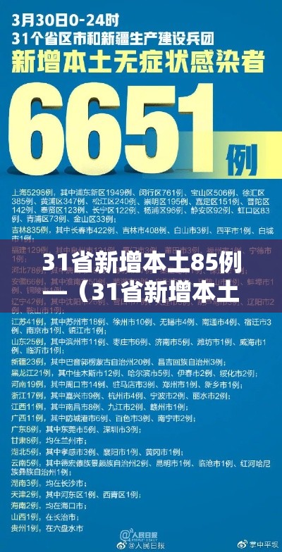 31省新增本土85例—（31省新增本土52例）