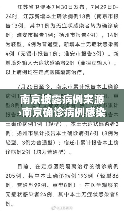 南京披露病例来源›南京确诊病例感染来源查明