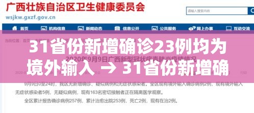 31省份新增确诊23例均为境外输入 → 31省份新增确诊22例均为境外输入