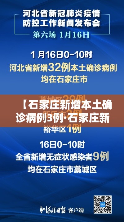 【石家庄新增本土确诊病例3例·石家庄新增本土确诊病例3例详情】