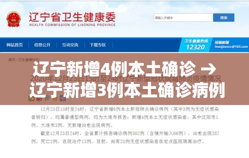 辽宁新增4例本土确诊 → 辽宁新增3例本土确诊病例轨迹