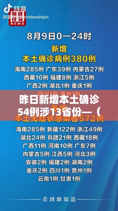 昨日新增本土确诊54例涉13省份—（昨日新增确诊病例101例,其中本土98例）
