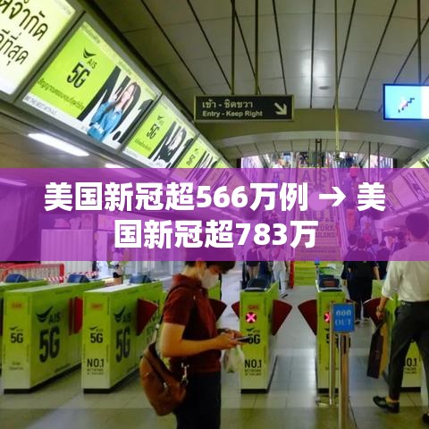美国新冠超566万例 → 美国新冠超783万