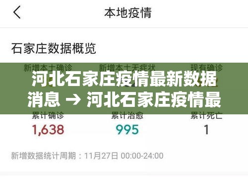 河北石家庄疫情最新数据消息 → 河北石家庄疫情最新信息