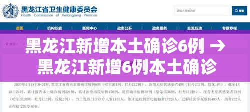 黑龙江新增本土确诊6例 → 黑龙江新增6例本土确诊病例轨迹