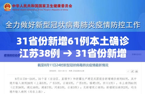 31省份新增61例本土确诊江苏38例 → 31省份新增本土确诊30例江苏18例