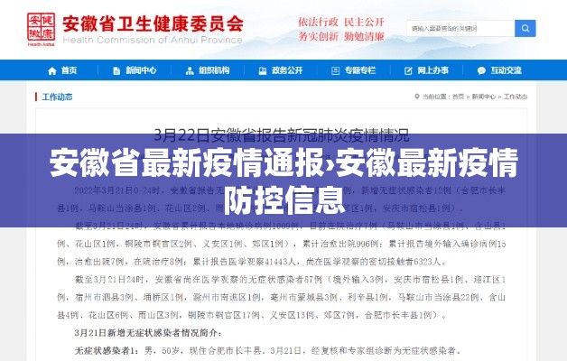 安徽省最新疫情通报›安徽最新疫情防控信息