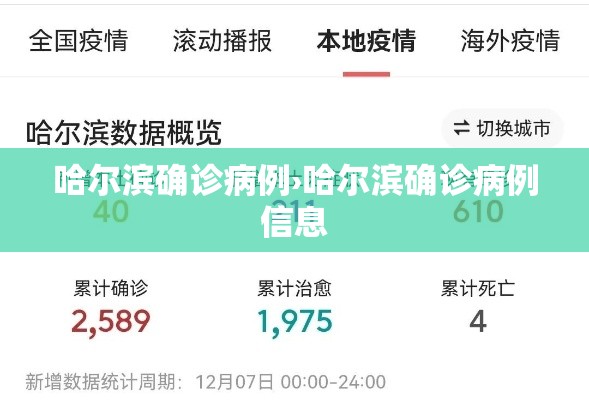 哈尔滨确诊病例›哈尔滨确诊病例信息