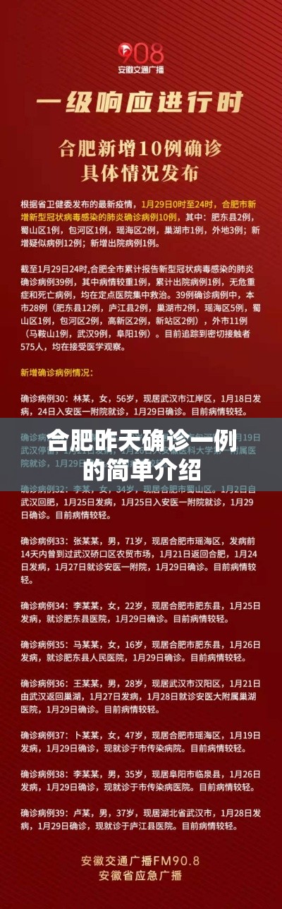 合肥昨天确诊一例的简单介绍