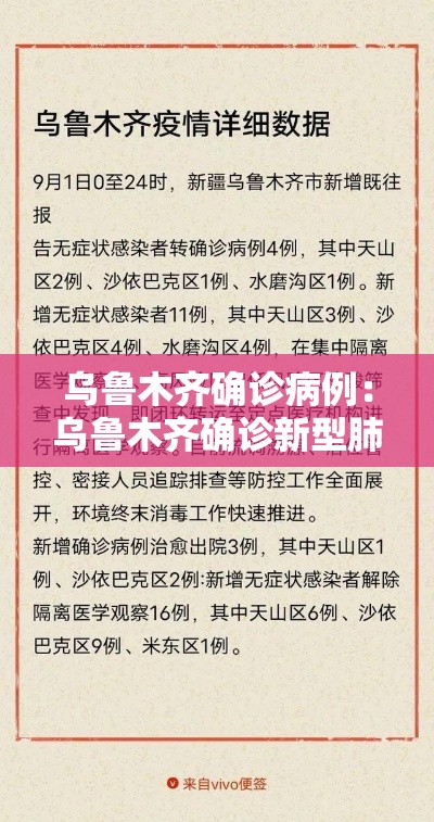 乌鲁木齐确诊病例：乌鲁木齐确诊新型肺炎