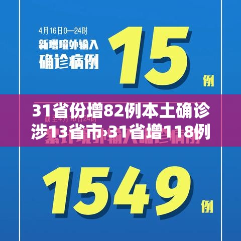 31省份增82例本土确诊涉13省市›31省增118例确诊 本土106例 31省份增82例本土确诊涉13省市›31省增118例确诊 本土106例