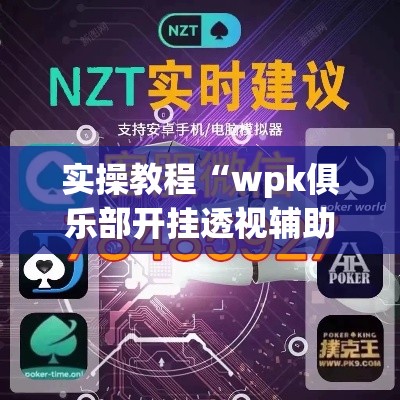 实操教程“wpk俱乐部开挂透视辅助挂”科技辅助神器手机版教程