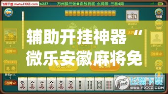 辅助开挂神器“微乐安徽麻将免费挂下载(辅助神器)开挂详细教程