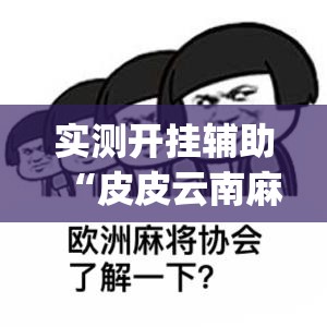 实测开挂辅助“皮皮云南麻将通用挂”(透视挂)辅助透视教程