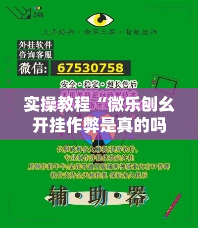 实操教程“微乐刨幺开挂作弊是真的吗	”透视开挂辅助教程
