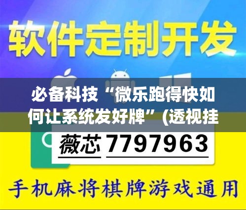 必备科技“微乐跑得快如何让系统发好牌”(透视挂)辅助透视教程