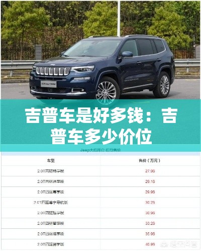 吉普车是好多钱：吉普车多少价位