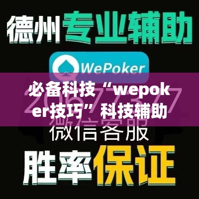 必备科技“wepoker技巧”科技辅助神器手机版教程