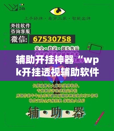 辅助开挂神器“wpk开挂透视辅助软件(辅助神器)开挂详细教程