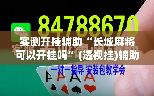 实测开挂辅助“长城麻将可以开挂吗”(透视挂)辅助透视教程