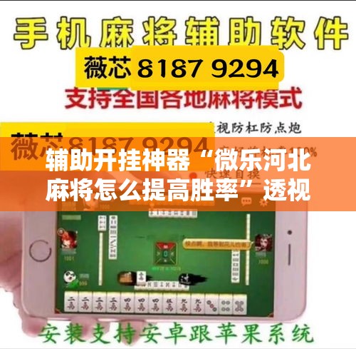 辅助开挂神器“微乐河北麻将怎么提高胜率”透视开挂辅助教程