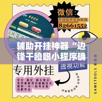 辅助开挂神器“边锋干瞪眼小程序确实真的有挂”科技辅助神器手机版教程