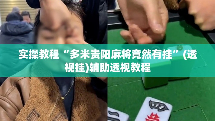 实操教程“多米贵阳麻将竟然有挂”(透视挂)辅助透视教程