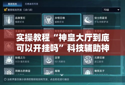 实操教程“神皇大厅到底可以开挂吗”科技辅助神器手机版教程