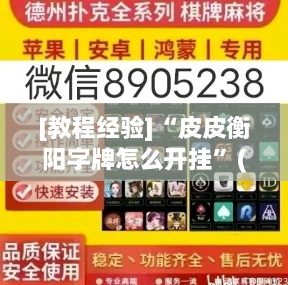 [教程经验]“皮皮衡阳字牌怎么开挂”(透视挂)辅助透视教程