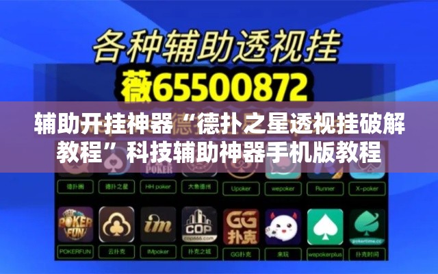 辅助开挂神器“德扑之星透视挂破解教程	”科技辅助神器手机版教程