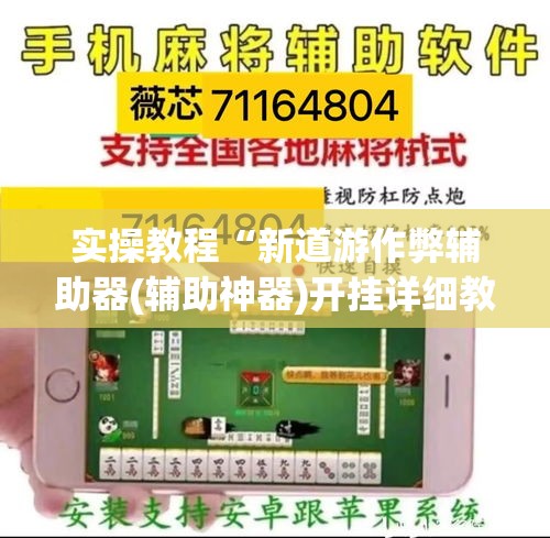实操教程“新道游作弊辅助器(辅助神器)开挂详细教程