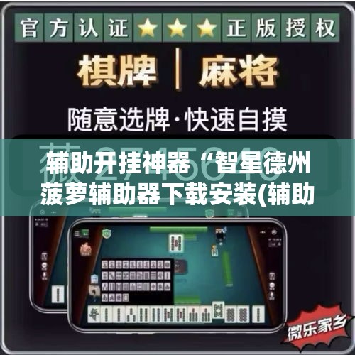 辅助开挂神器“智星德州菠萝辅助器下载安装(辅助神器)开挂详细教程