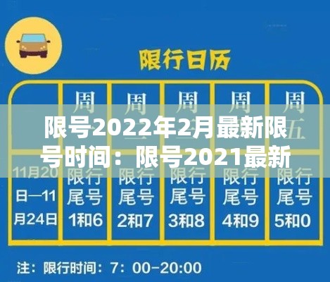 限号2022年2月最新限号时间：限号2021最新限号截止时间