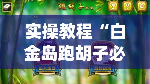 实操教程“白金岛跑胡子必赢透视神器(辅助神器)开挂详细教程 实操教程“白金岛跑胡子必赢透视神器(辅助神器)开挂详细教程