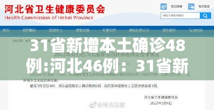 31省新增本土确诊48例:河北46例：31省新增本土确诊48例河北46例轨迹