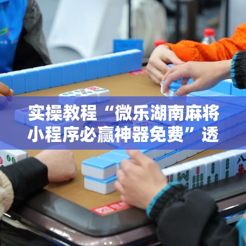 实操教程“微乐湖南麻将小程序必赢神器免费	”透视开挂辅助教程