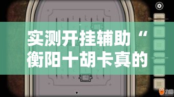 实测开挂辅助“衡阳十胡卡真的有挂吗”透视开挂辅助教程