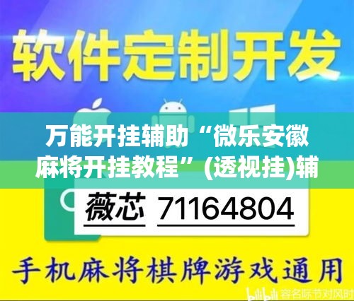 万能开挂辅助“微乐安徽麻将开挂教程	”(透视挂)辅助透视教程