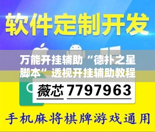 万能开挂辅助“德扑之星脚本”透视开挂辅助教程