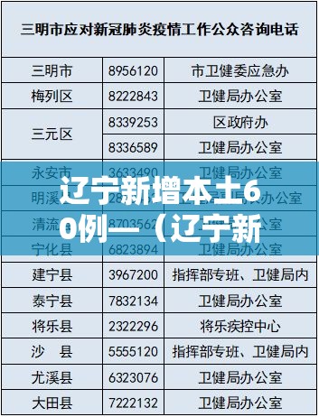 辽宁新增本土60例—（辽宁新增本土11例）