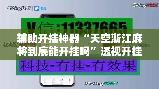 辅助开挂神器“天空浙江麻将到底能开挂吗”透视开挂辅助教程