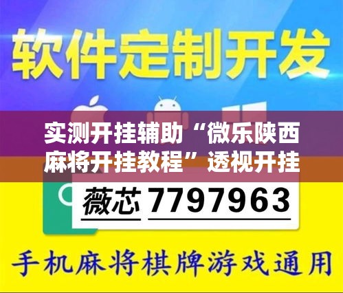 实测开挂辅助“微乐陕西麻将开挂教程”透视开挂辅助教程