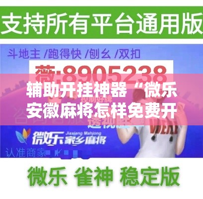 辅助开挂神器“微乐安徽麻将怎样免费开挂”科技辅助神器手机版教程