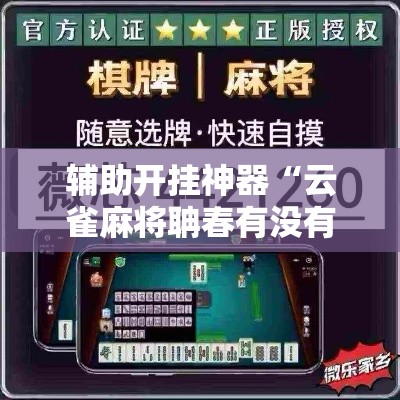辅助开挂神器“云雀麻将聃春有没有挂”科技辅助神器手机版教程
