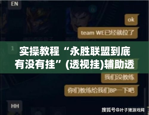 实操教程“永胜联盟到底有没有挂”(透视挂)辅助透视教程