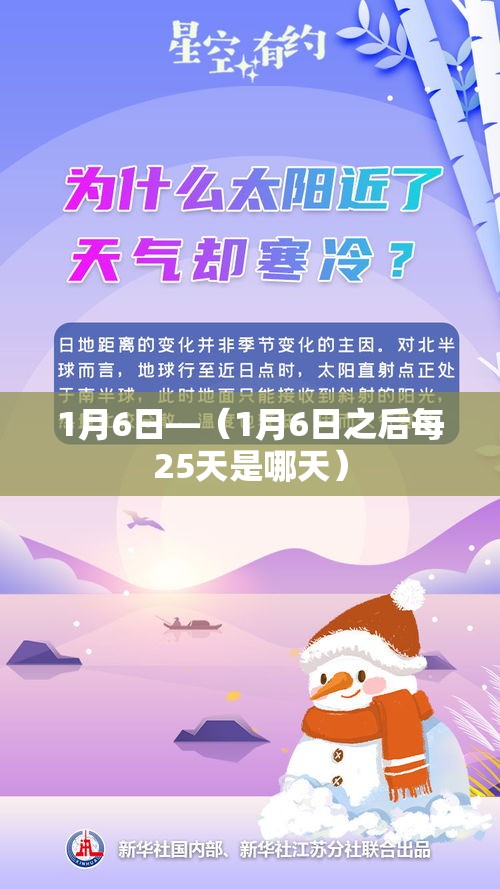 1月6日—(1月6日之后每25天是哪天) 1月6日—(1月6日之后每25天是哪天)
